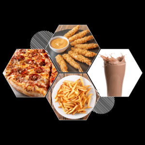 Kids Combo Meal (BBQ, Shrimps, Fries & Chocolate Milk)