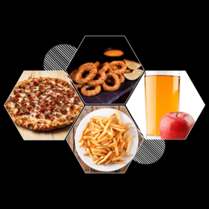 Kids Combo Meal (Meat Lover Pizza, Calamari, Fries & Apple Juice)